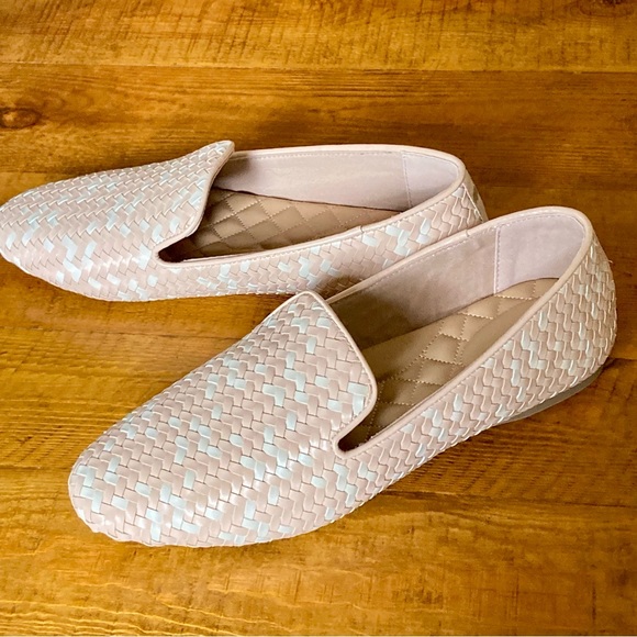 Birdies Starling Woven Flats in Pale Blush Pink and Cream Basket Weave Size 9.5 - Picture 9 of 16